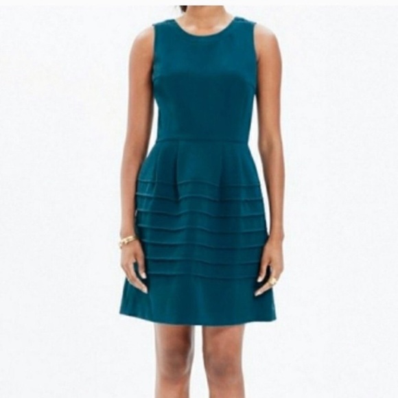 Madewell Midnight Midi Pockets Fit & Flare Dress